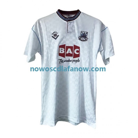 Koszulka West Ham United Retro Męska Wyjazdowy Komplet 1989-1990 Krótkie Rękawy