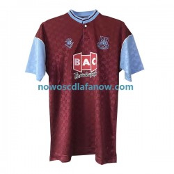 Koszulka West Ham United Retro Męska Domowy Komplet 1989-1990 Krótkie Rękawy