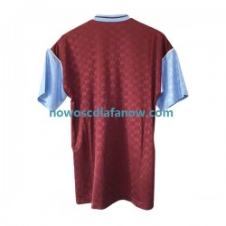 Koszulka West Ham United Retro Męska Domowy Komplet 1989-1990 Krótkie Rękawy