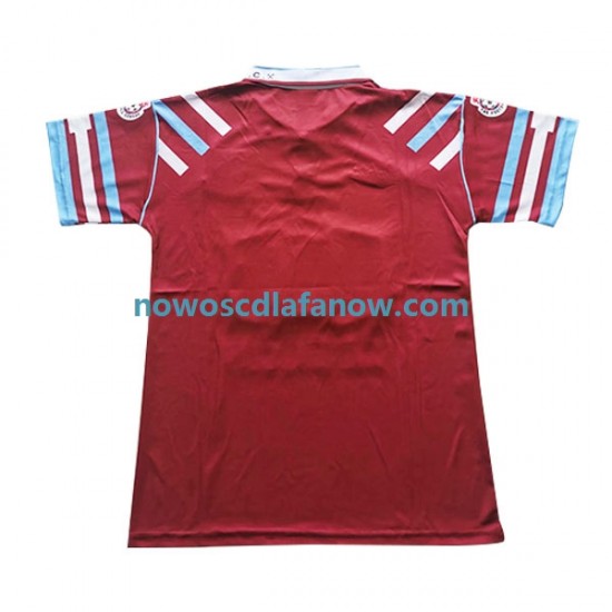Koszulka West Ham United Retro Męska Domowy Komplet 1991-1992 Krótkie Rękawy