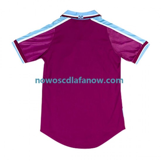Koszulka West Ham United Retro Męska Domowy Komplet 1999-2001 Krótkie Rękawy