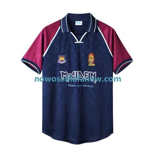 Koszulka West Ham United Iron Maiden Retro Męska Domowy Komplet 1999 Krótkie Rękawy