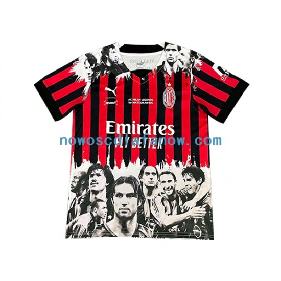 Koszulka AC Milan Commemorative Edition Męska Domowy Komplet 2022-2023 Krótkie Rękawy