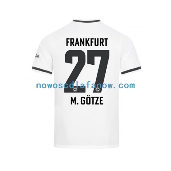 Koszulka Eintracht Frankfurt Mario Gotze Męska Domowy Komplet 2022-2023 Krótkie Rękawy