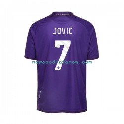 Koszulka Fiorentina Jovic 7 Męska Domowy Komplet 2022-2023 Krótkie Rękawy