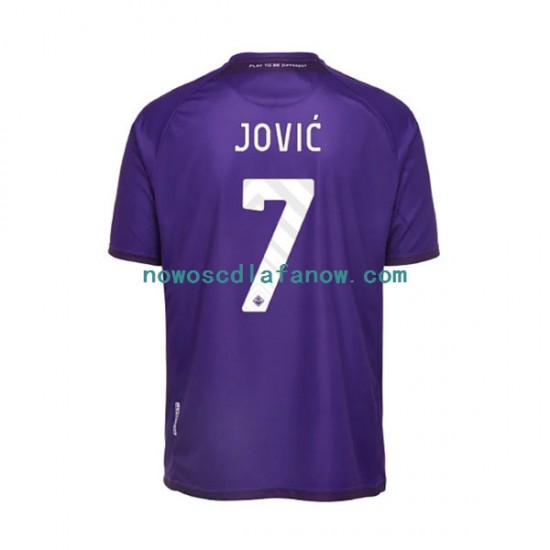 Koszulka Fiorentina Jovic 7 Męska Domowy Komplet 2022-2023 Krótkie Rękawy