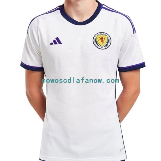 Koszulka Reprezentacja Szkocji Męska Wyjazdowy Komplet 2022 Krótkie Rękawy
