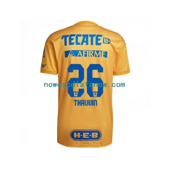 Koszulka Tigres UANL Florian Thauvin 26 Męska Domowy Komplet 2022-2023 Krótkie Rękawy