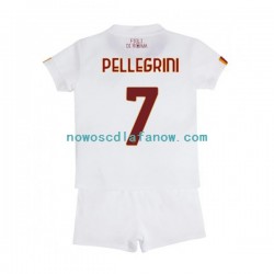 Koszulka AS Roma Lorenzo Pellegrini 7 Dziecięca Wyjazdowy Komplet 2022-2023 Krótkie Rękawy