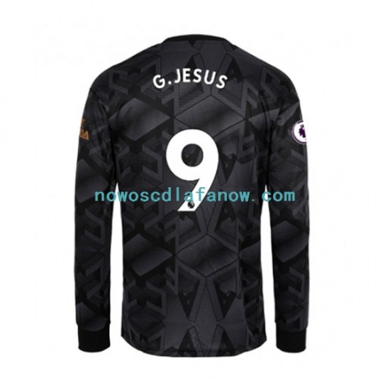Koszulka Arsenal Gabriel Jesus 9 Męska Wyjazdowy Komplet 2022-2023 Długie Rękawy