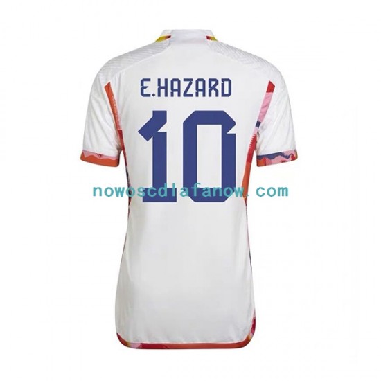 Koszulka Reprezentacja Belgii Eden Hazard 10 Męska Wyjazdowy Komplet World Cup 2022 Krótkie Rękawy