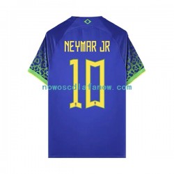 Koszulka Reprezentacja Brazylii Neymar JR 10 Męska Wyjazdowy Komplet World Cup 2022 Krótkie Rękawy