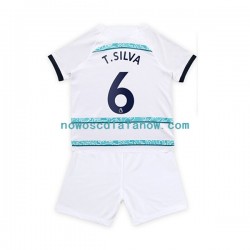 Koszulka Chelsea T. Silva 6 Dziecięca Wyjazdowy Komplet 2022-2023 Krótkie Rękawy