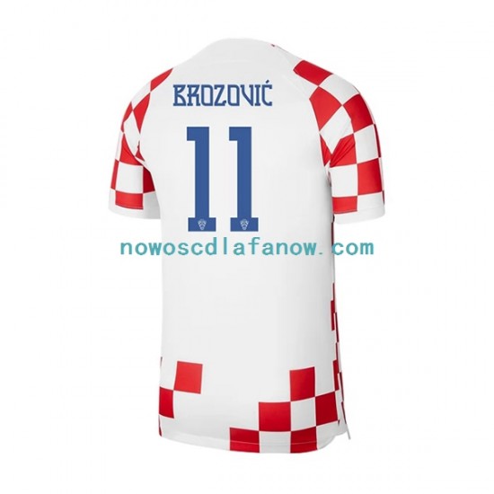 Koszulka Reprezentacja Chorwacji Brozovic 11 Męska Domowy Komplet World Cup 2022 Krótkie Rękawy