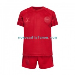 Koszulka Reprezentacja Danii Dziecięca Domowy Komplet World Cup 2022 Krótkie Rękawy