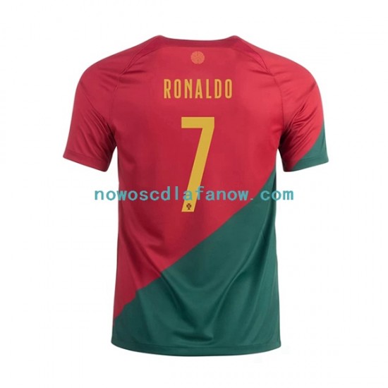 Koszulka Reprezentacja Portugalii Ronaldo 7 Męska Domowy Komplet World Cup 2022 Krótkie Rękawy