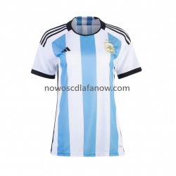 Koszulka Reprezentacja Argentyny Damska Domowy Komplet World Cup 2022 Krótkie Rękawy