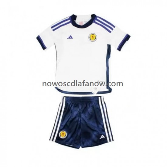Koszulka Schottland Dziecięca Wyjazdowy Komplet 2022 Krótkie Rękawy