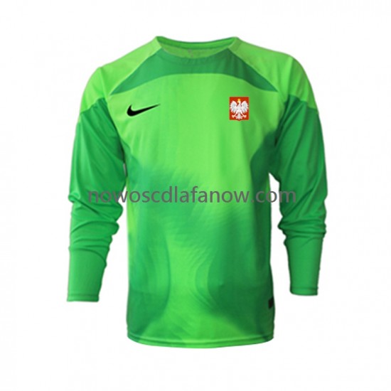 Koszulka Reprezentacja Polski Bramkarskie Męska Domowy Komplet World Cup 2022 Długie Rękawy