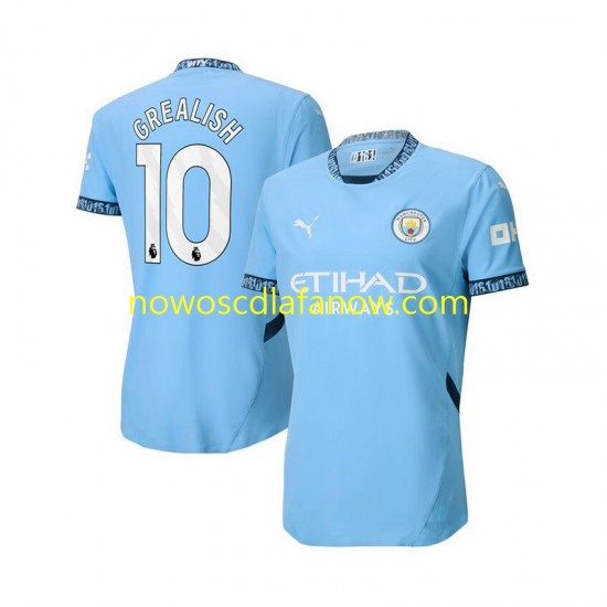 Koszulka Manchester City Jack Grealish 10 Męska Domowy Komplet 2024-2025 Krótkie Rękawy