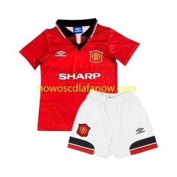 Koszulka Manchester United Retro Dziecięca Domowy Komplet 1994 Krótkie Rękawy