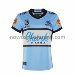 Koszulka Cronulla Sutherland Sharks Rugby Domowy Komplet 2021 Krótkie Rękawy