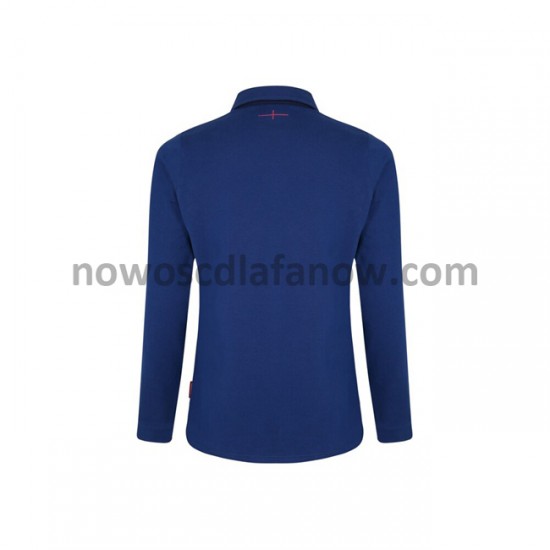 Koszulka Reprezentacja Anglii w Rugby Classic Damska Wyjazdowy Komplet 2020-2021 Długie Rękawy