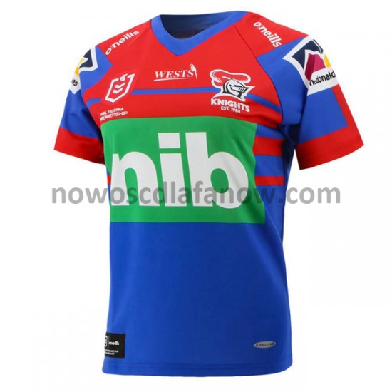 Koszulka Newcastle Knights Rugby Domowy Komplet 2021 Krótkie Rękawy