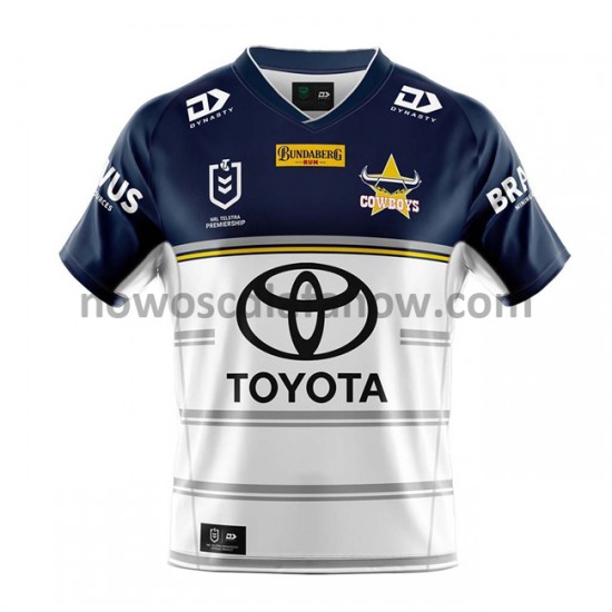 Koszulka North Queensland Cowboys Rugby Wyjazdowy Komplet 2021 Krótkie Rękawy