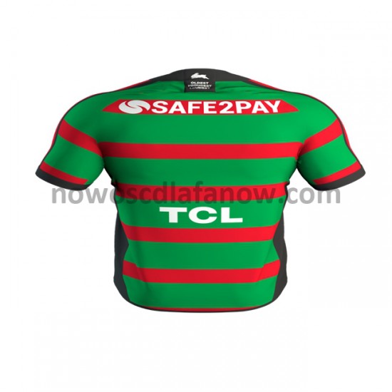 Koszulka South Sydney Rabbitohs Rugby Domowy Komplet 2020 Krótkie Rękawy