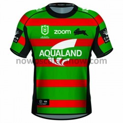 Koszulka South Sydney Rabbitohs Rugby Domowy Komplet 2021 Krótkie Rękawy